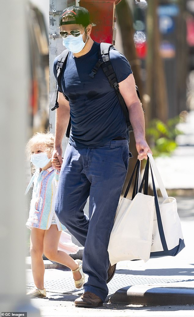 Bradley Cooper holds hands with his adorable three-year ...