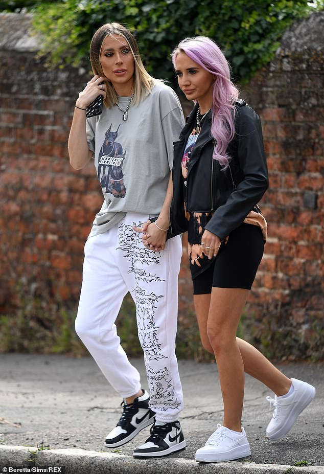 Demi Sims appears loved up with new girlfriend Leonie McSorley in
