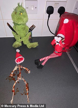Mother pretends the Elf on the Shelf has been KILLED and EATEN in prank ...